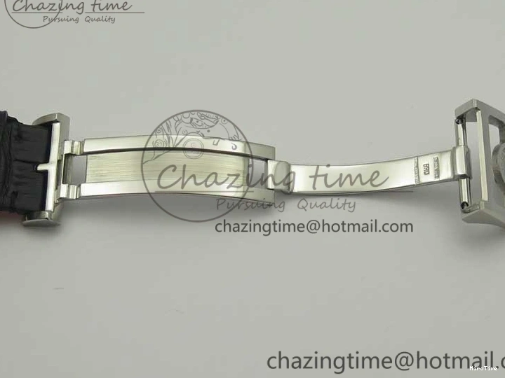 MIROTIME 0213 Portuguese Chrono SS ZF 1:1 Best Edition Gray Dial SS On Black Leather Strap A ZipUp 7215